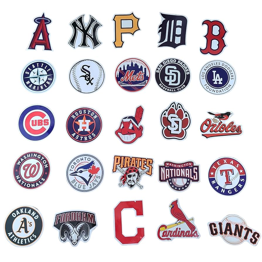 Amazon.co.jp: MLB メジャーリーグベースボール ステッカー 53枚