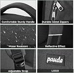 Paude Backpack for Men and Women,School Backpack for Teens,15.6 inch Laptop Backpack with USB Charging port for Business College Travel