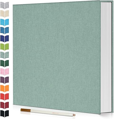 Miniatura 14 de Álbum de fotos autoadhesivo, libro de fotos grande para fotos de 4 x 6, 5 x 7, 8 x 10, álbum de bricolaje para bebé, boda, familia, viajes, Gris