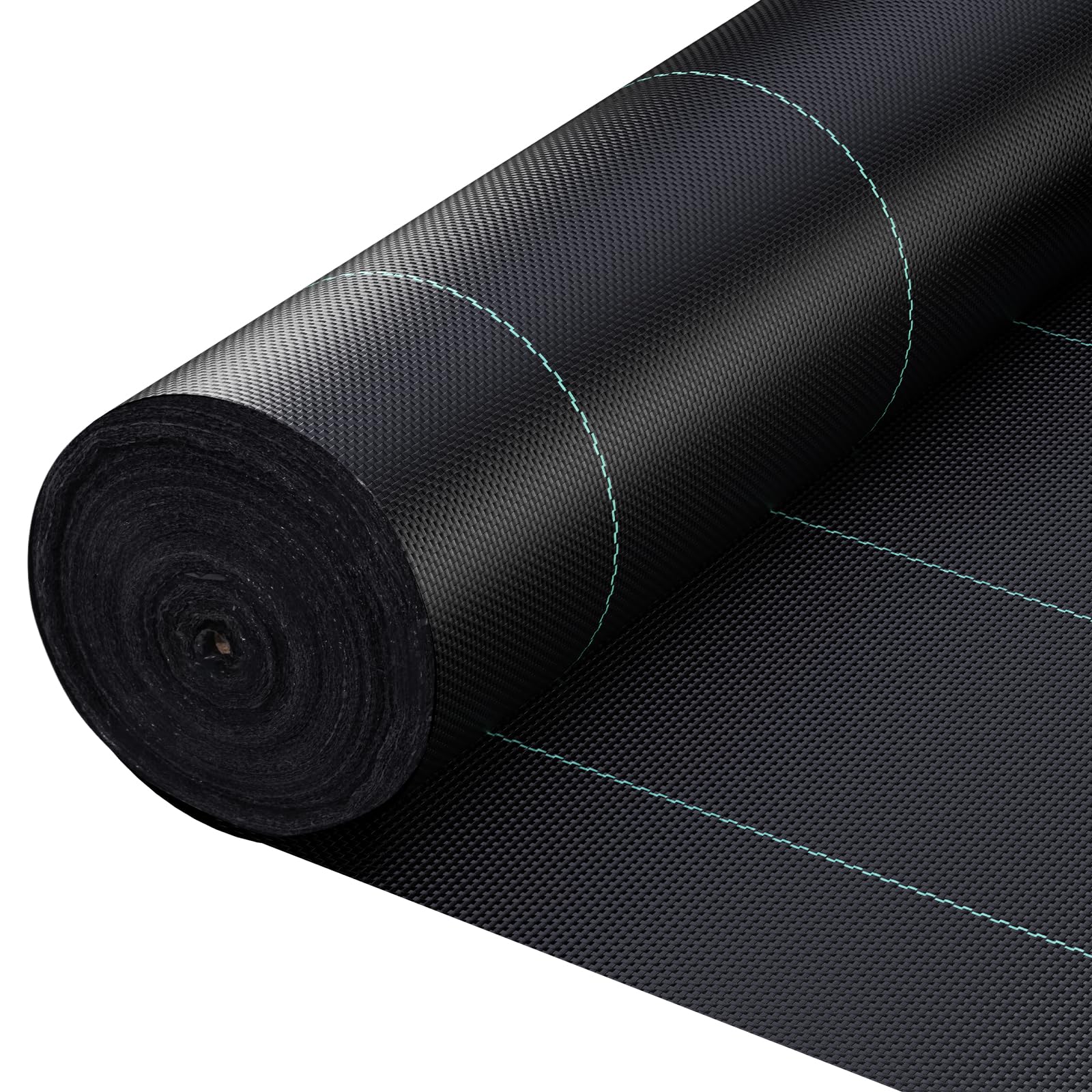 LUMENOX 1M x 50M Heavy Duty Weed Control Fabric,Weed Membrane,UV stabilised Weed Barrier Fabric for Landscaping Driveway Gravel Artificial Grass Lawn Underlay Woven Roll Ground Cover