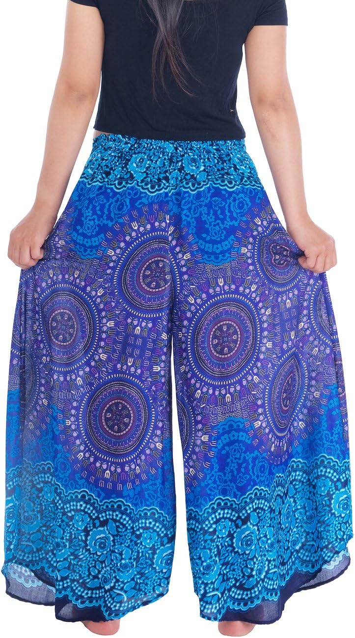 Lannaclothesdesign Palazzo Pants for Women Wide Leg Boho Harem Yoga Pants S M L XL Sizes - Image 2
