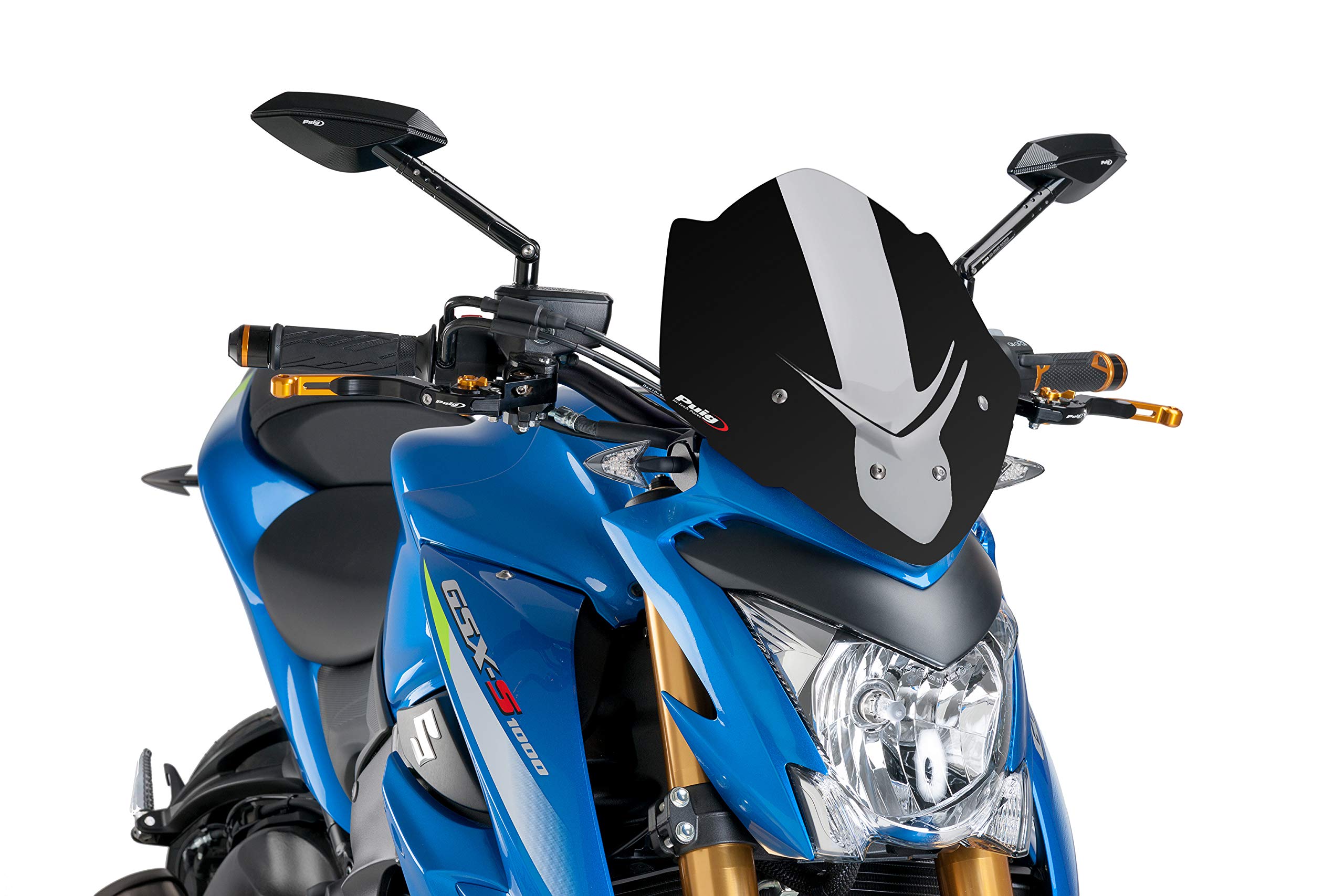 Puig 7653N Cupolino Naked New Generation Sport, Nero