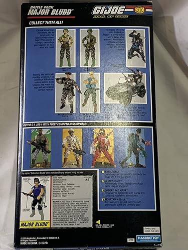 Miniatura 5 de Figura de acción GI Joe Hall of Fame Cobra MAJOR BLUDD de 12 pulgadas (1993 Hasbro)