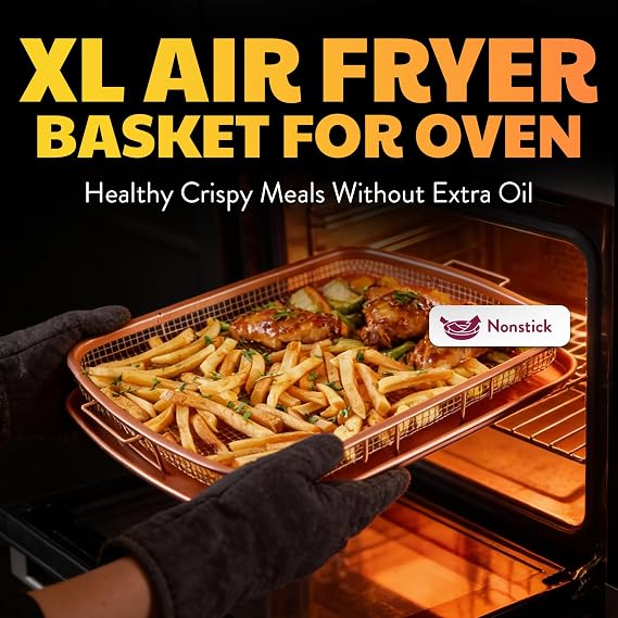 Gotham Steel Air Fryer Basket for Oven - 16.5 x 12.5