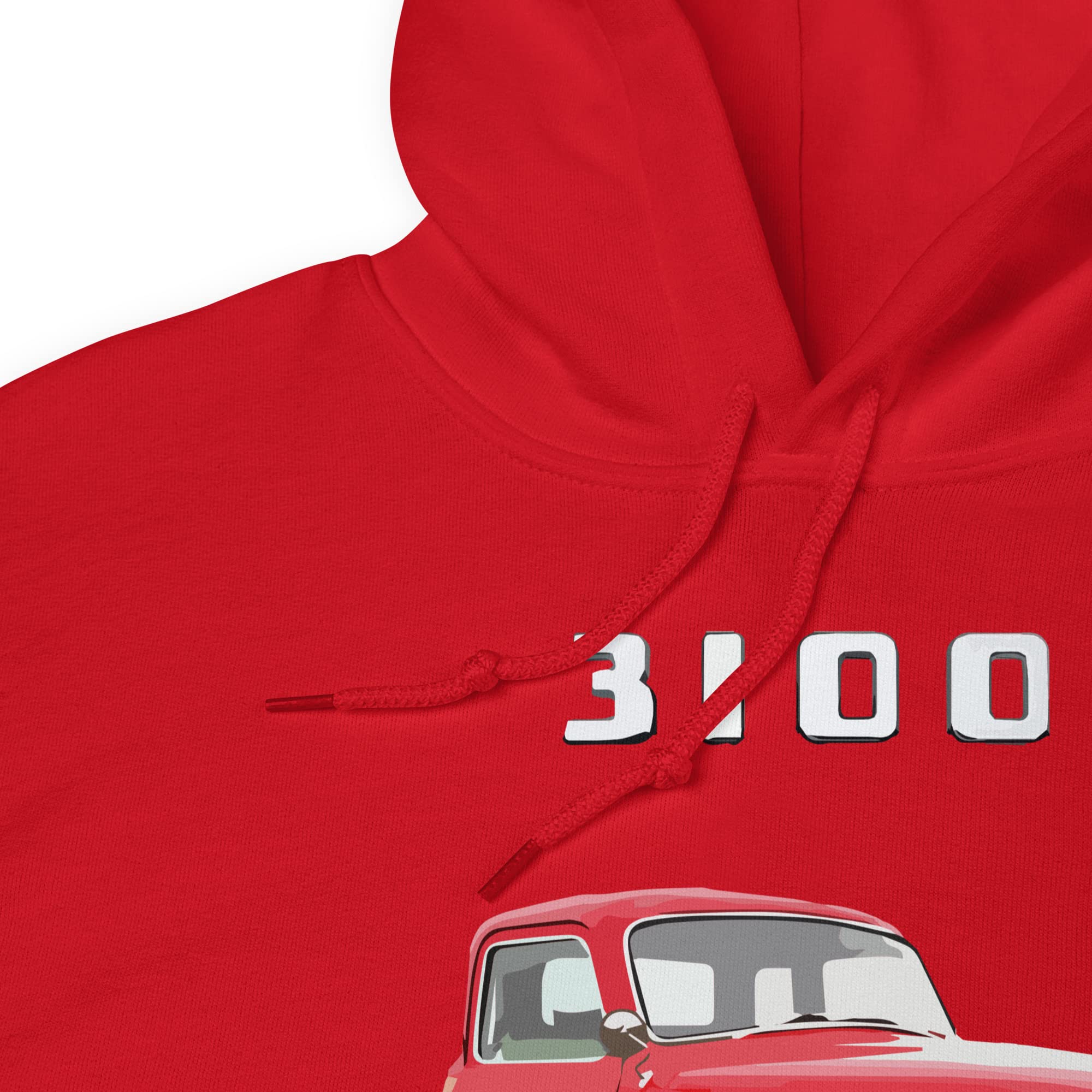 Bluza z kapturem Red Chevy 3100 Antique Pickup Truck