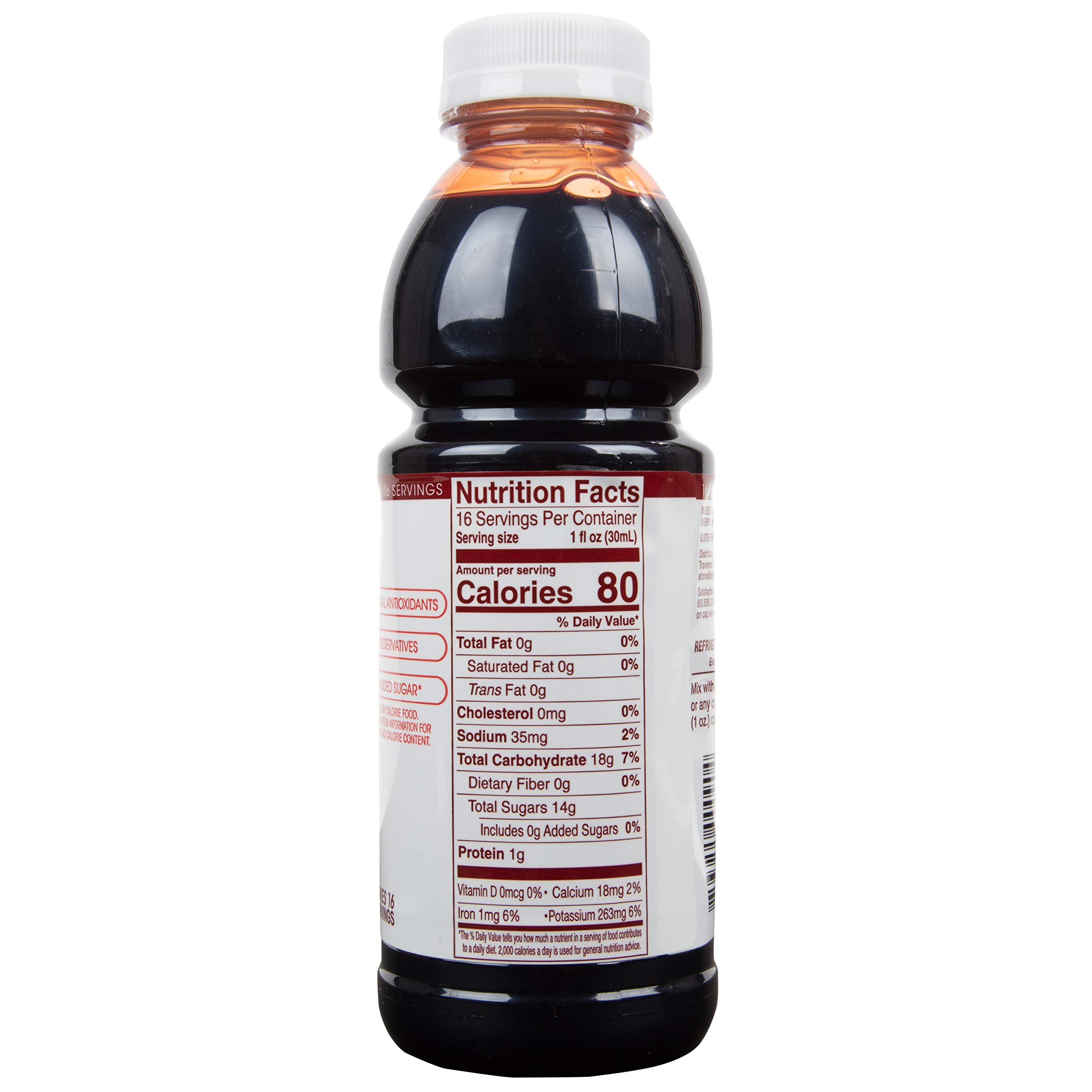 Cherry Bay Orchards Tart Cherry Concentrate - All Natural Juice to Promote Healthy Sleep, 16oz Bottle - Gluten Free, Natural Antioxidants, No Added Sugar or Preservatives