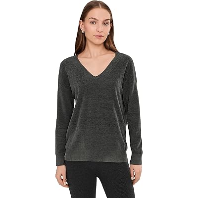 Barefoot Dreams Cozychic Ultra Lite Neck Hi Pullover carbon