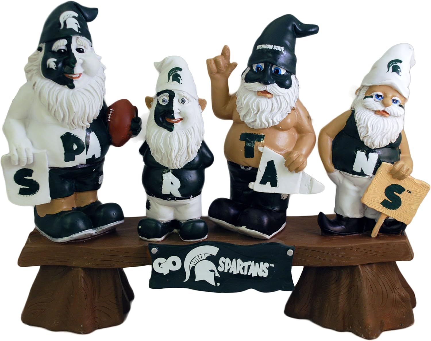 NCAA Michigan State University Fan Gnome Bench Sports