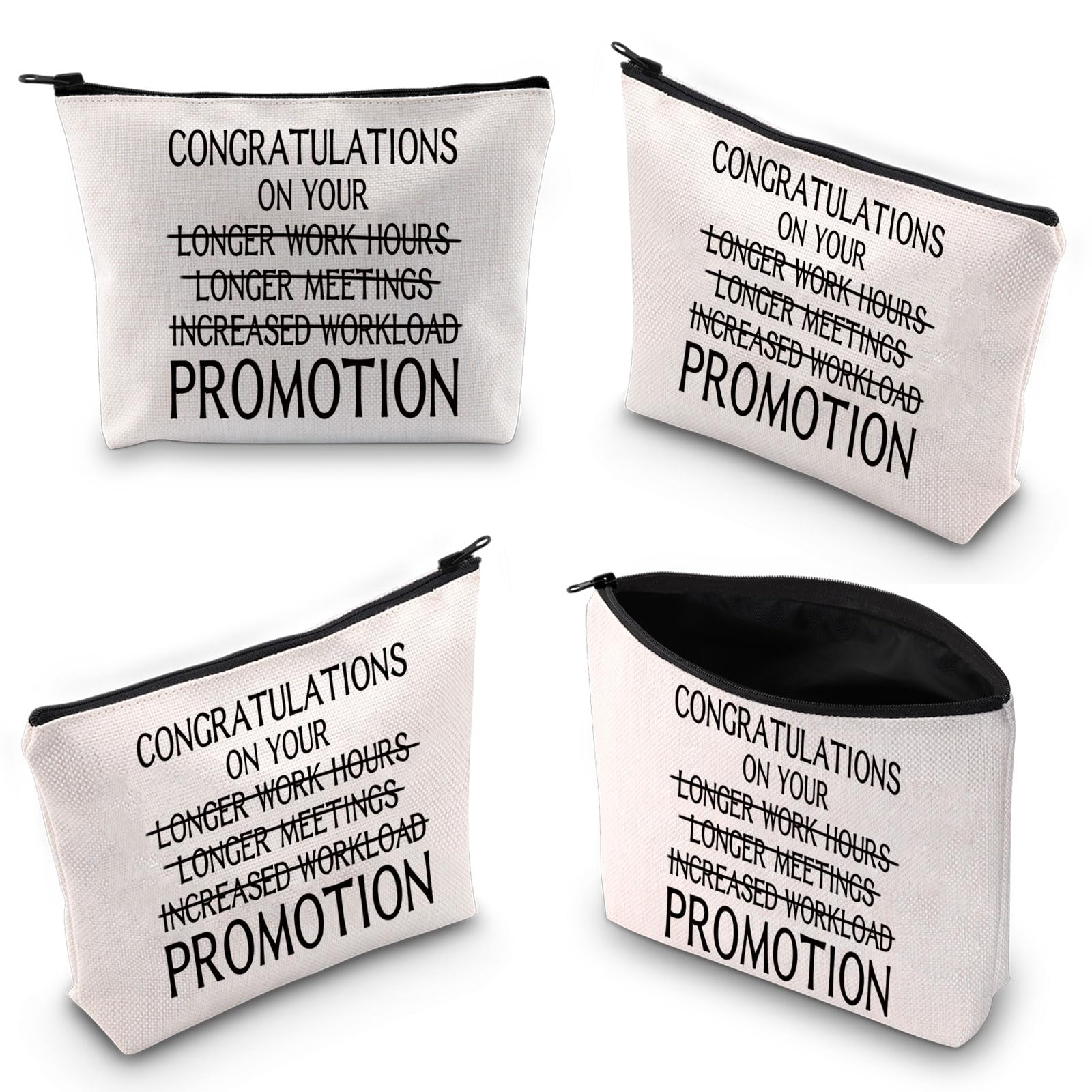 Work Promotion Makeup Bag Congratulations on Work Promotion Gift for Her Funny Work Promotion Job Promotion Gifts Zipper Pouch (WORKLOAD Promotion 3uk) - Image 2