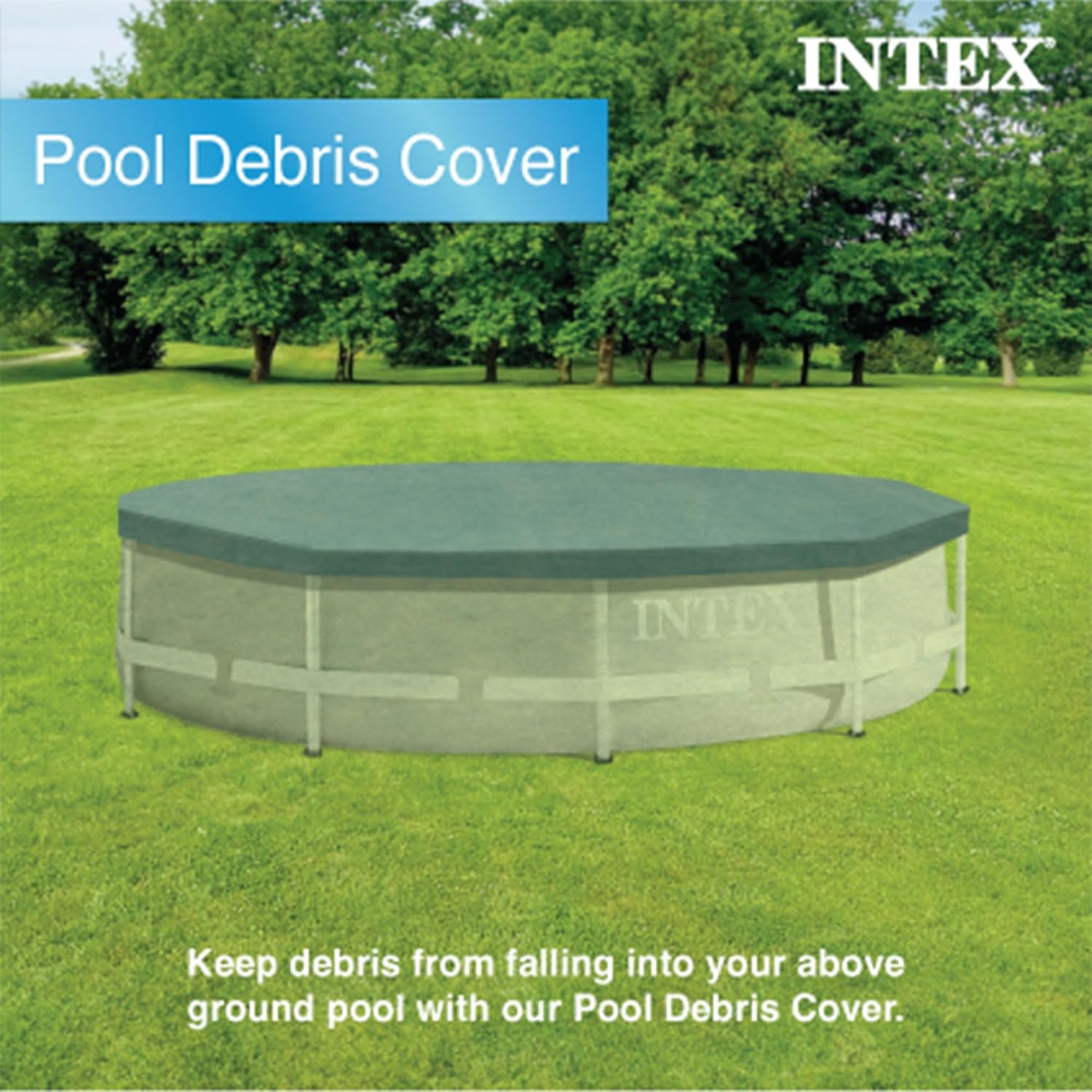 INTEX Pool Metal Frame 10'x30" Round Outdoor Swimming Pool Set with 330 GPH Filter Pump, Pool Cover, and Type H Filter Cartridge Replacements (6 pack)