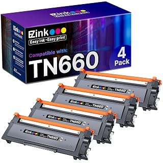 E-Z Ink Compatible TN660 Toner Cartridge Replacement for Brother TN660 TN-660 TN630 High Yield to Use with HL-L2300D HL-L2380DW HL-L2320D DCP-L2540DW HL-L2340DW HL-L2360DW MFC-L2720DW (Black, 4 Pack) - Amazon product rated Grade B
