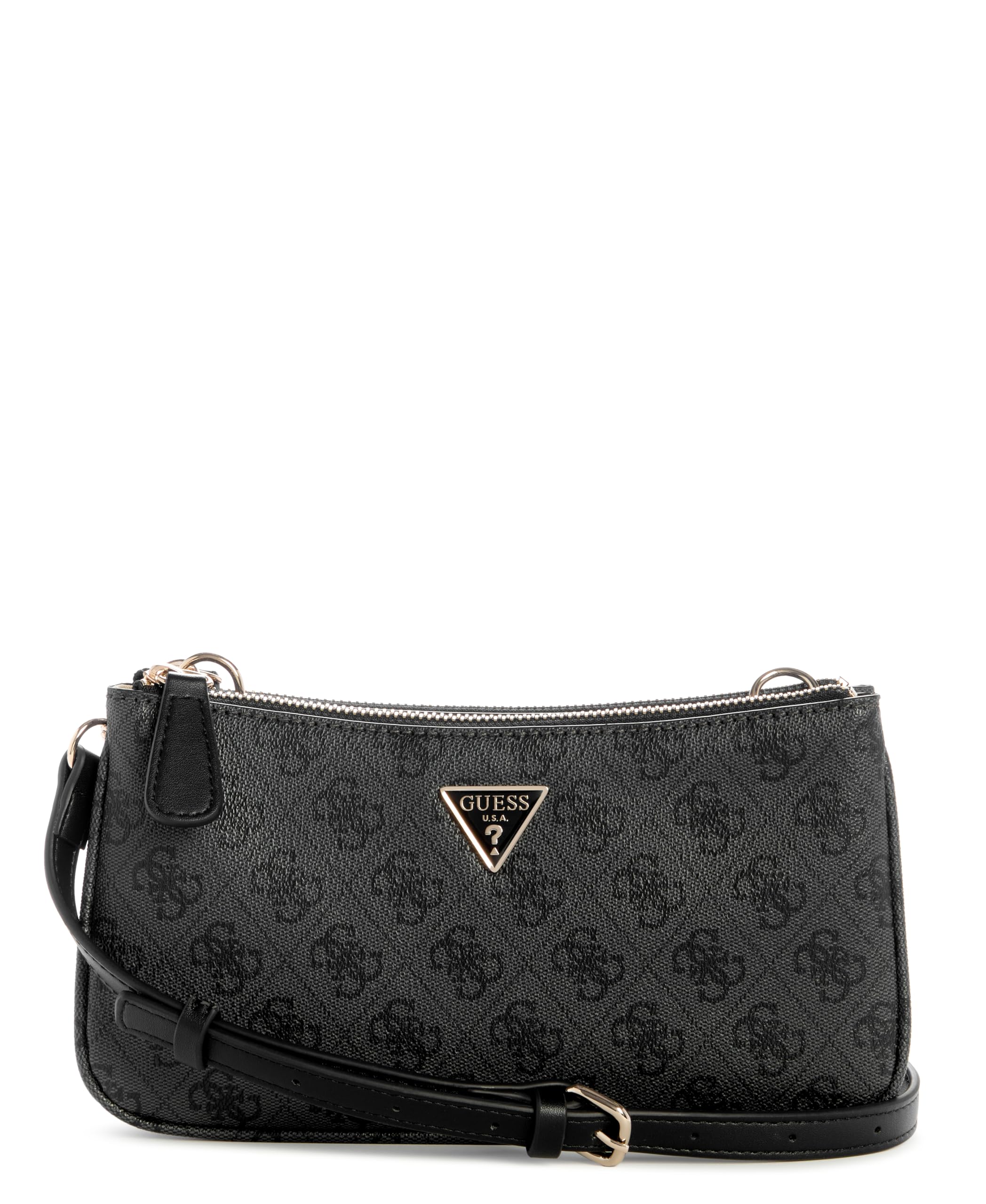 GUESS Sarai 3 Compartment Crossbody, Coal Logo