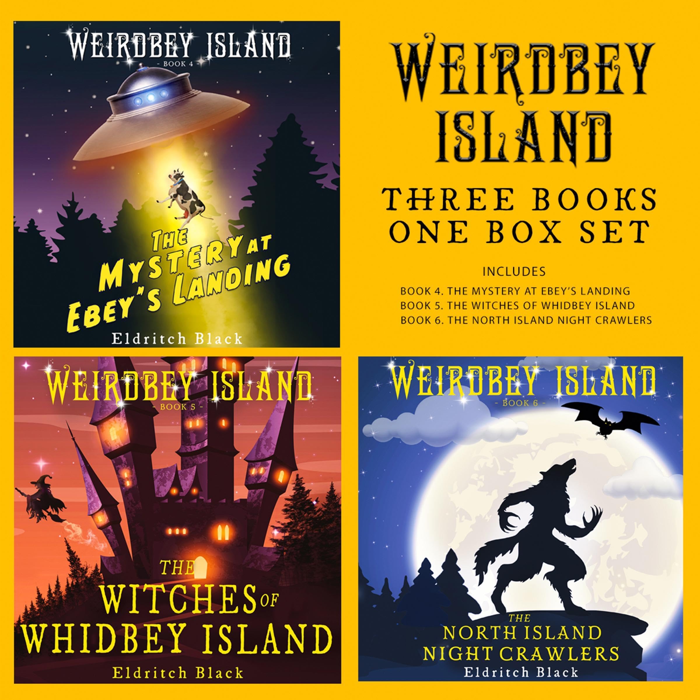 Cover art for Weirdbey Island Books 4-6