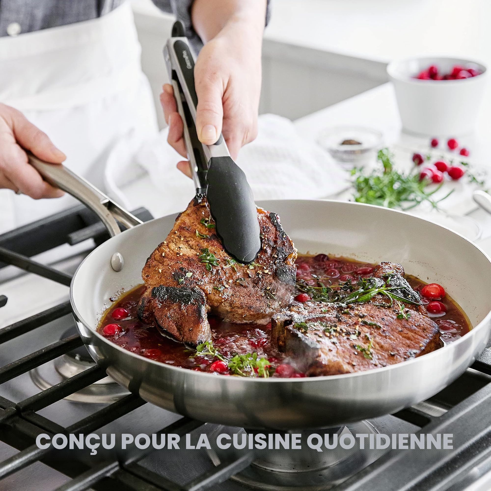 GreenPan Ustensiles de cuisine 5 pièces Noir