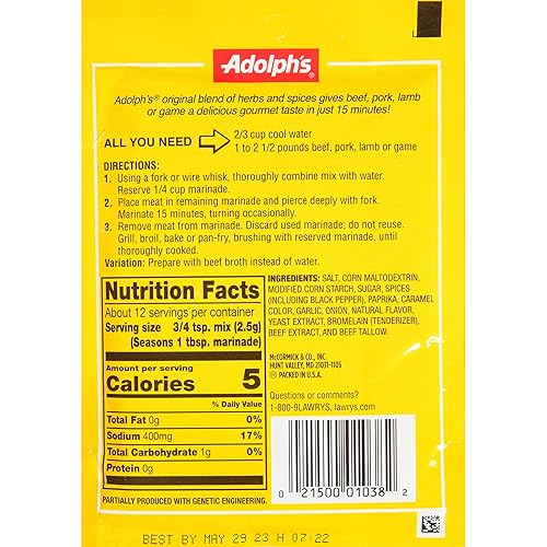 Miniatura 3 de Adolph Original - Adobo ablandador de carne, 1 onza (paquete de 8)