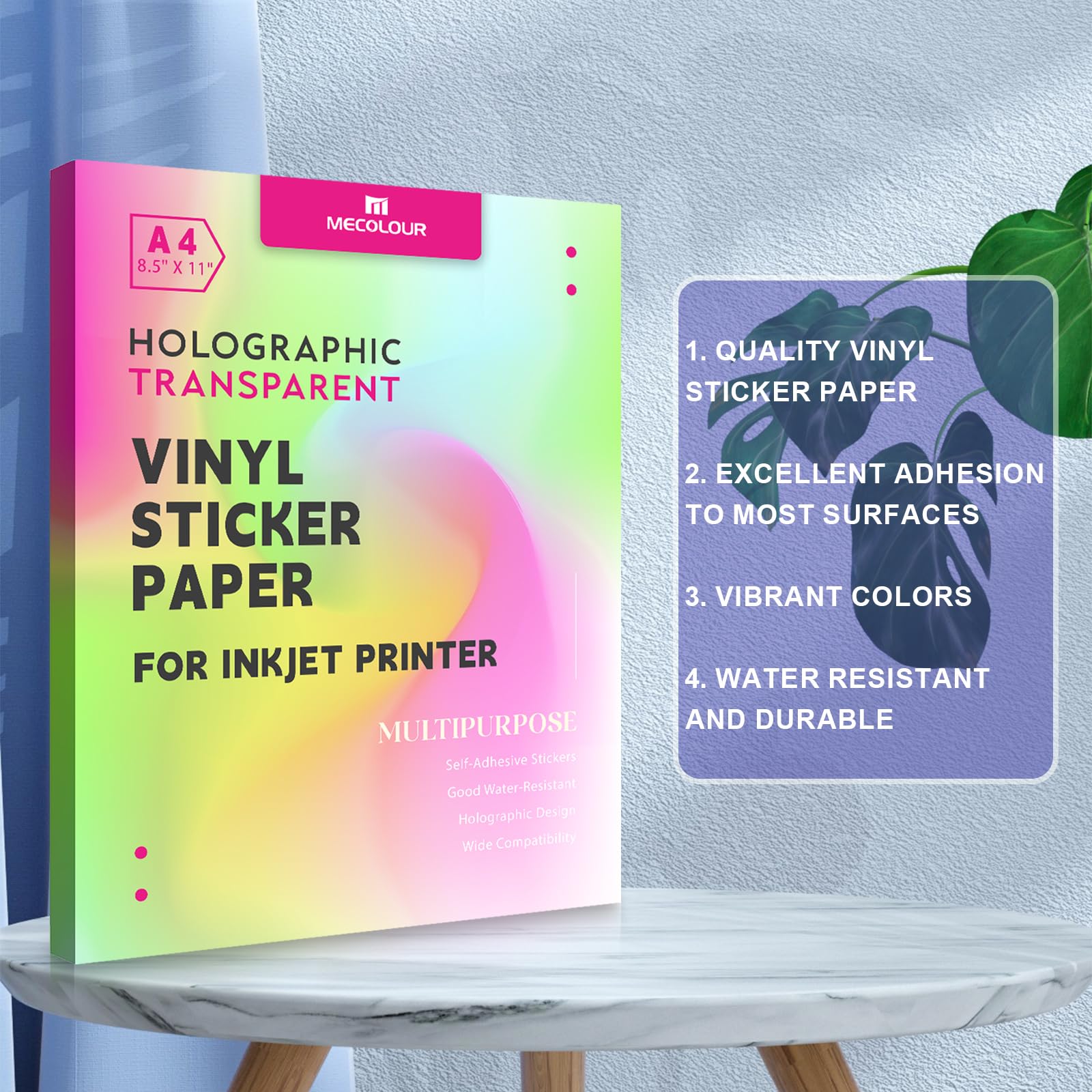 Snapklik.com : Printable Vinyl Sticker Paper DIY Decal Paper For Inkjet