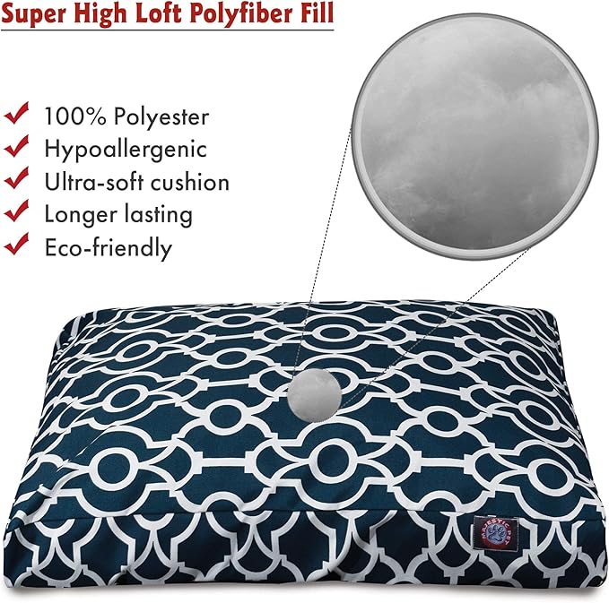 Cama Rectangular para Perro Tamaño Pequeño con Funda Removible miniatura 2