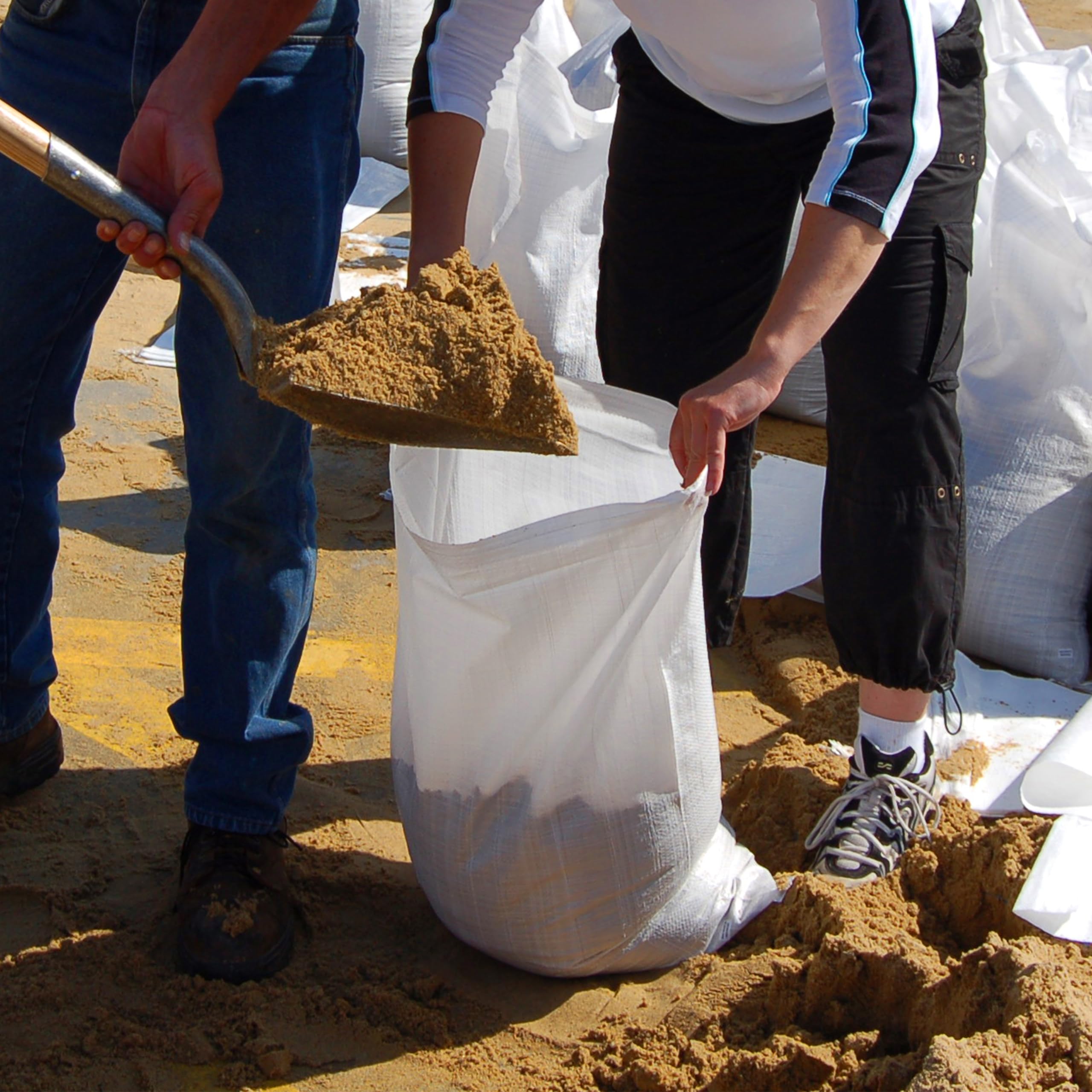 PRIMES DIY Sacchetti in polipropilene resistente con fodera, per rifiuti da giardino, extra large, in polipropilene e polipropilene, colore bianco, confezione da 15