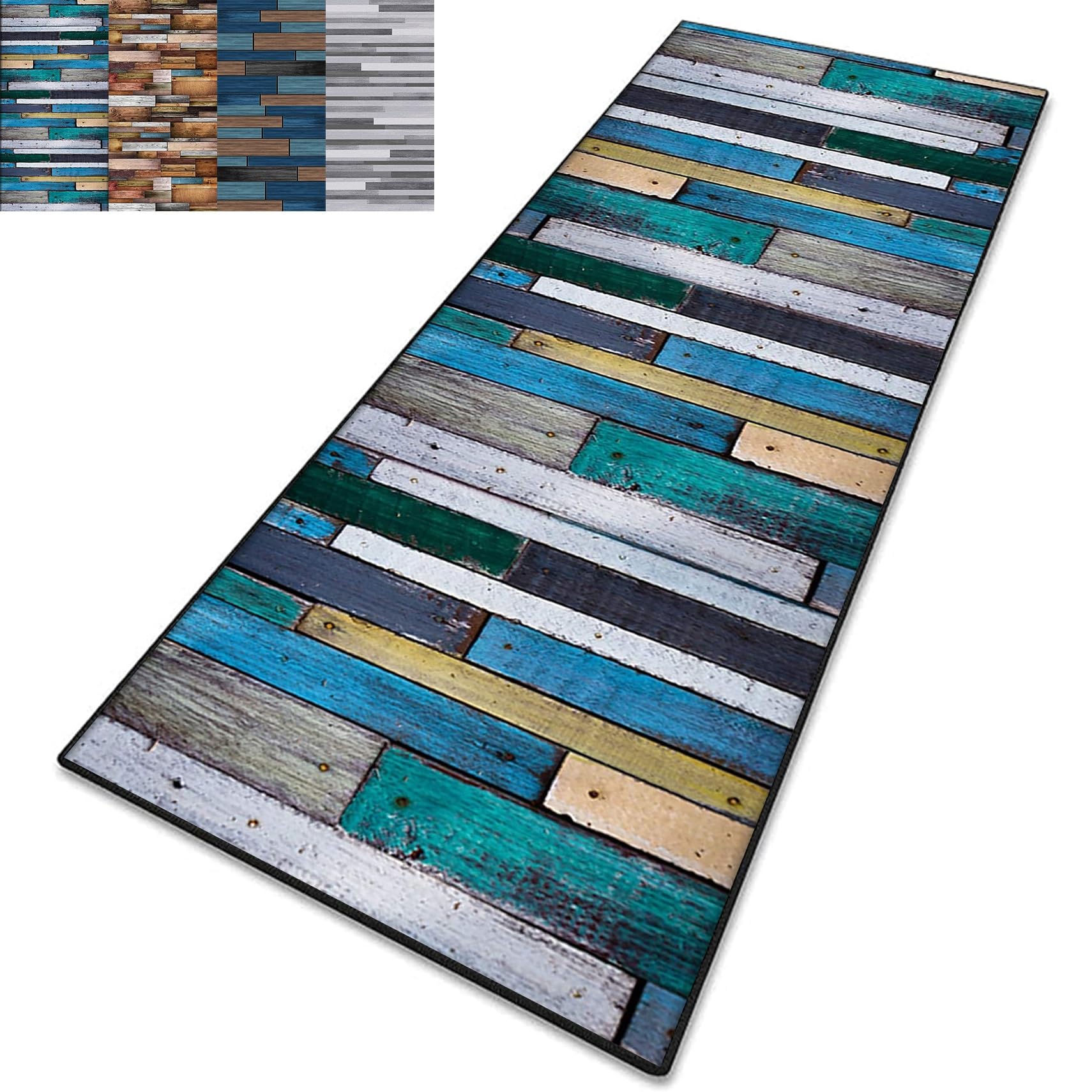 Tappeto Cucina Passatoia 92 x 130 cm Lavabile Antiscivolo e Multiuso Resistente All'Usura Antimacchia Corridoio Soggiorno per Cucina, Camera da Letto, Soggiorno, A