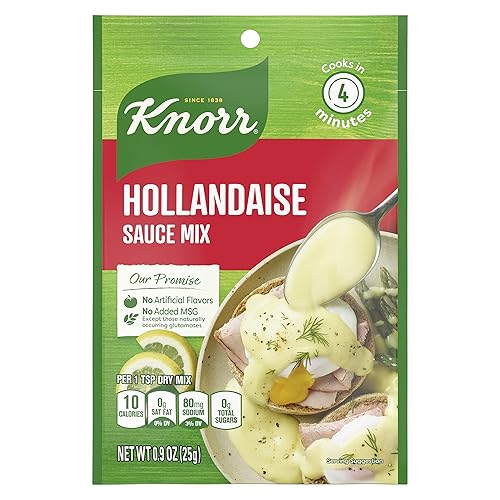 Knorr Salsas mixtas de salsa para comidas sencillas y guarniciones holandesas sin sabores artificiales sin MSG añadido 09 onzas paquete de 24