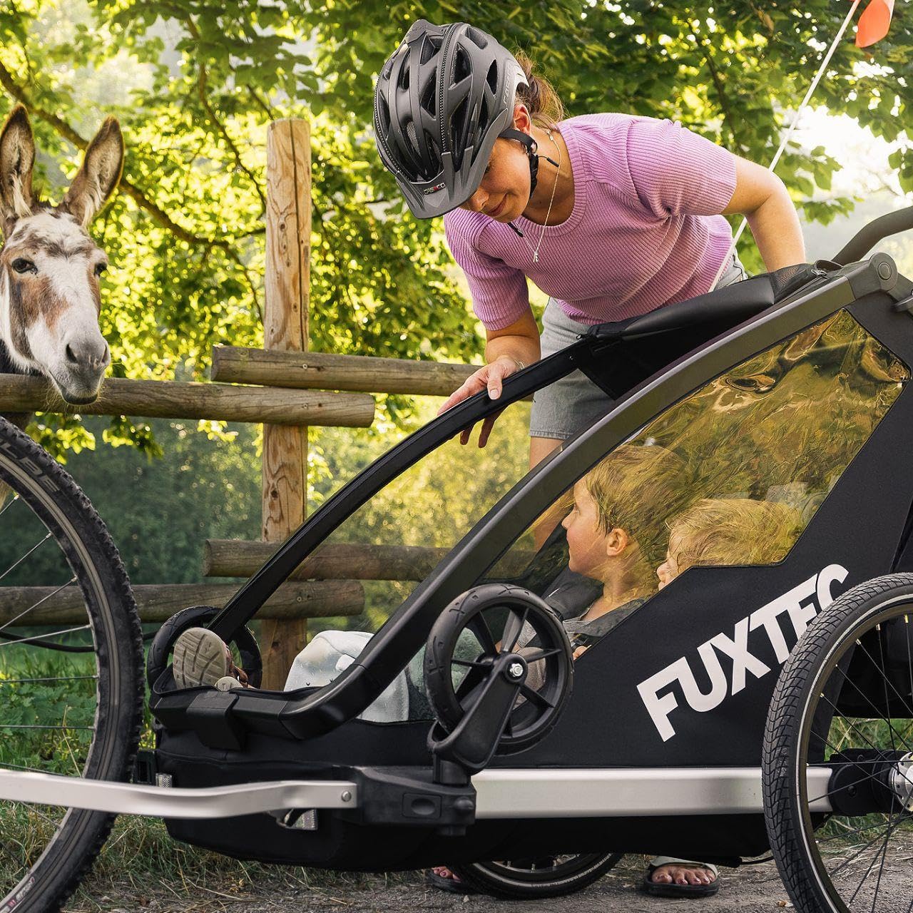 FUXTEC Remorque à vélo FX-FA1S/place unique