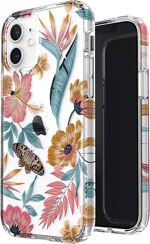 Miniatura 4 de Speck Productos Presidio Edition Funda para iPhone 12, iPhone 12 Pro, transparentetransparentefloral tropical