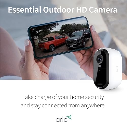 Miniatura 7 de Arlo Cámara de seguridad Essential 1080p HD  Exterior - Interior  2 generación  Inalámbrica con foco, audio de 2 vías, visión nocturna a color,