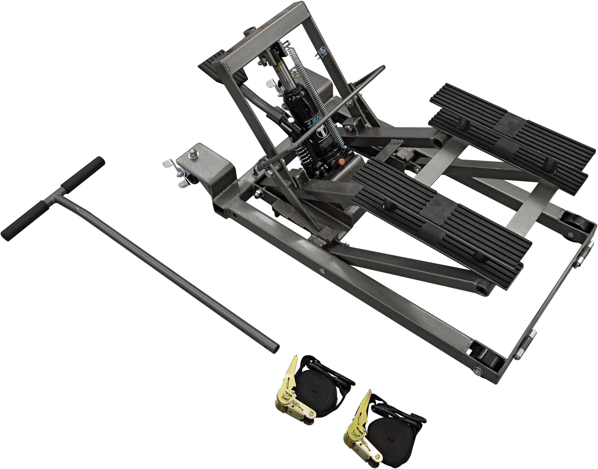 Titan Lifts MPJ-1500-GR Metallic Grey Multi-Purpose Rolling Hydraulic Jack (1,500 lb)