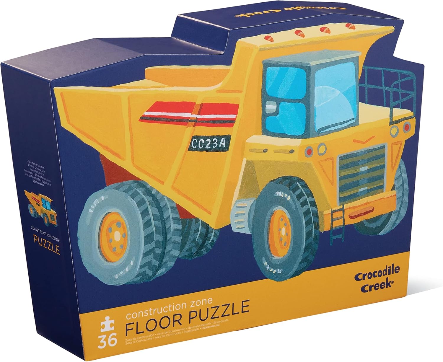 CROCODILE CREEK Construction Zone Floor Puzzle 36Pc, 1 EA