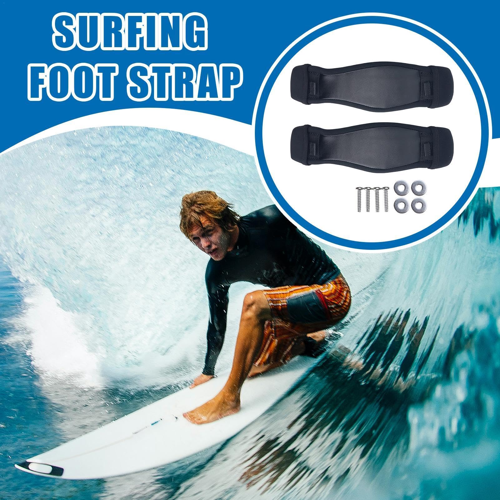 Multi-purpose Surfing Foot Strap, Kiteboard Foot Cover Fixing Strap, Surf Board Accessories for Enthusiasts Seeking Enhanced Performance and Comfort, Surfing Foot Strap, Kiteboard Foot