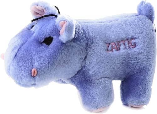 Copa Judaica chewish Treat zaftig hipopótamo Chirriador Felpa Perro Juguete 7por 3by 4-inch Blue