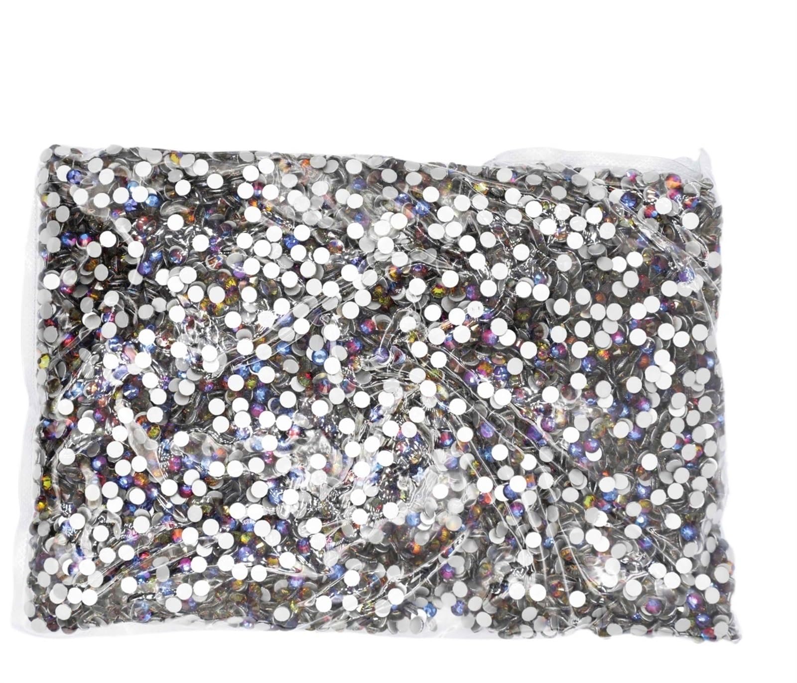 Strass Termoadesivi SS3-SS20 Flatback Crystal AB Strass non termoadesivi for decorazioni Nail Art(Volcano 6 * 5 * 5cm,Ss16 14400pcs)