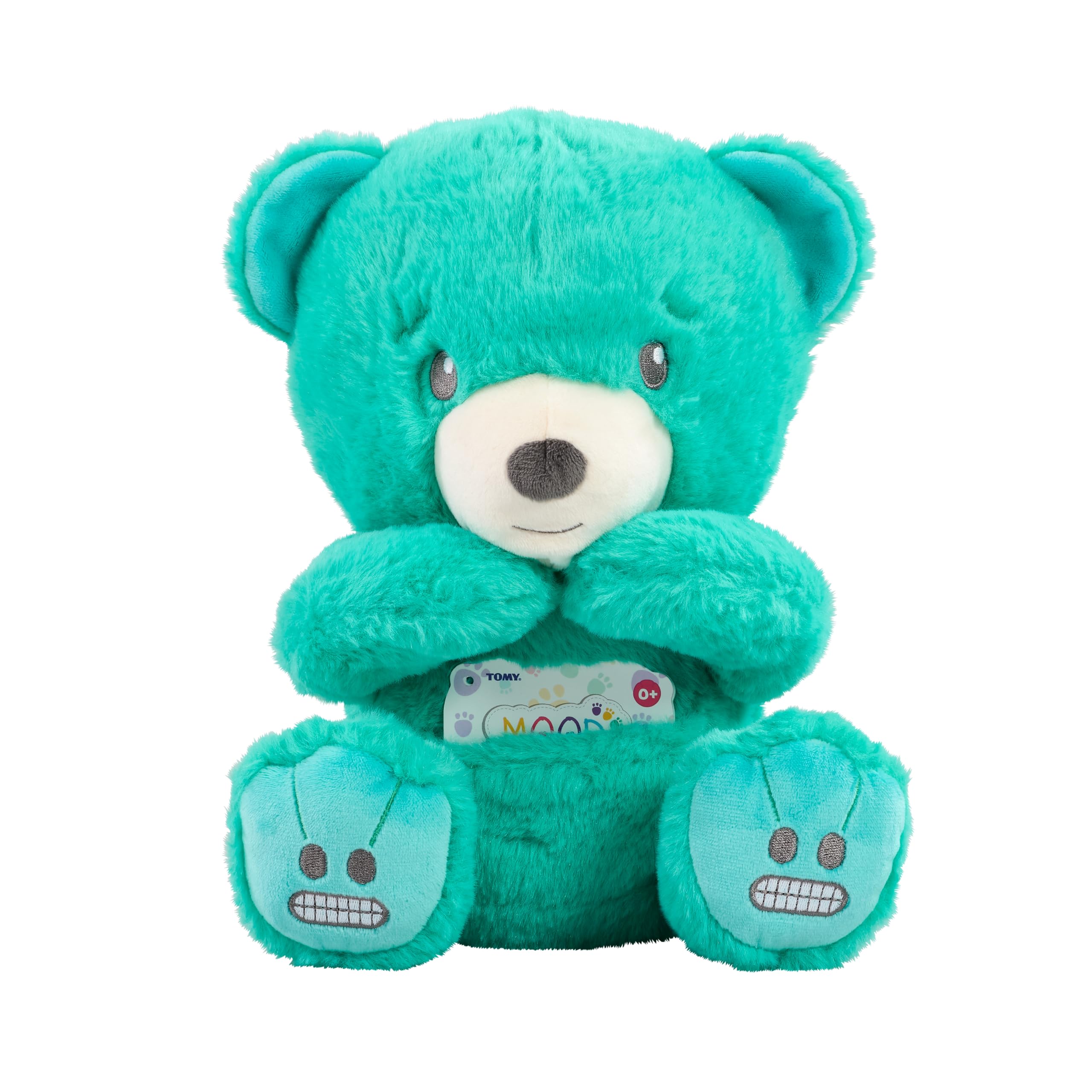Mood Bears® Nervous Bear (Large) – Calming Teal Teddy Bear for Kids & Adults, Soft Plush Companion to Ease Worries & Foster Confidence