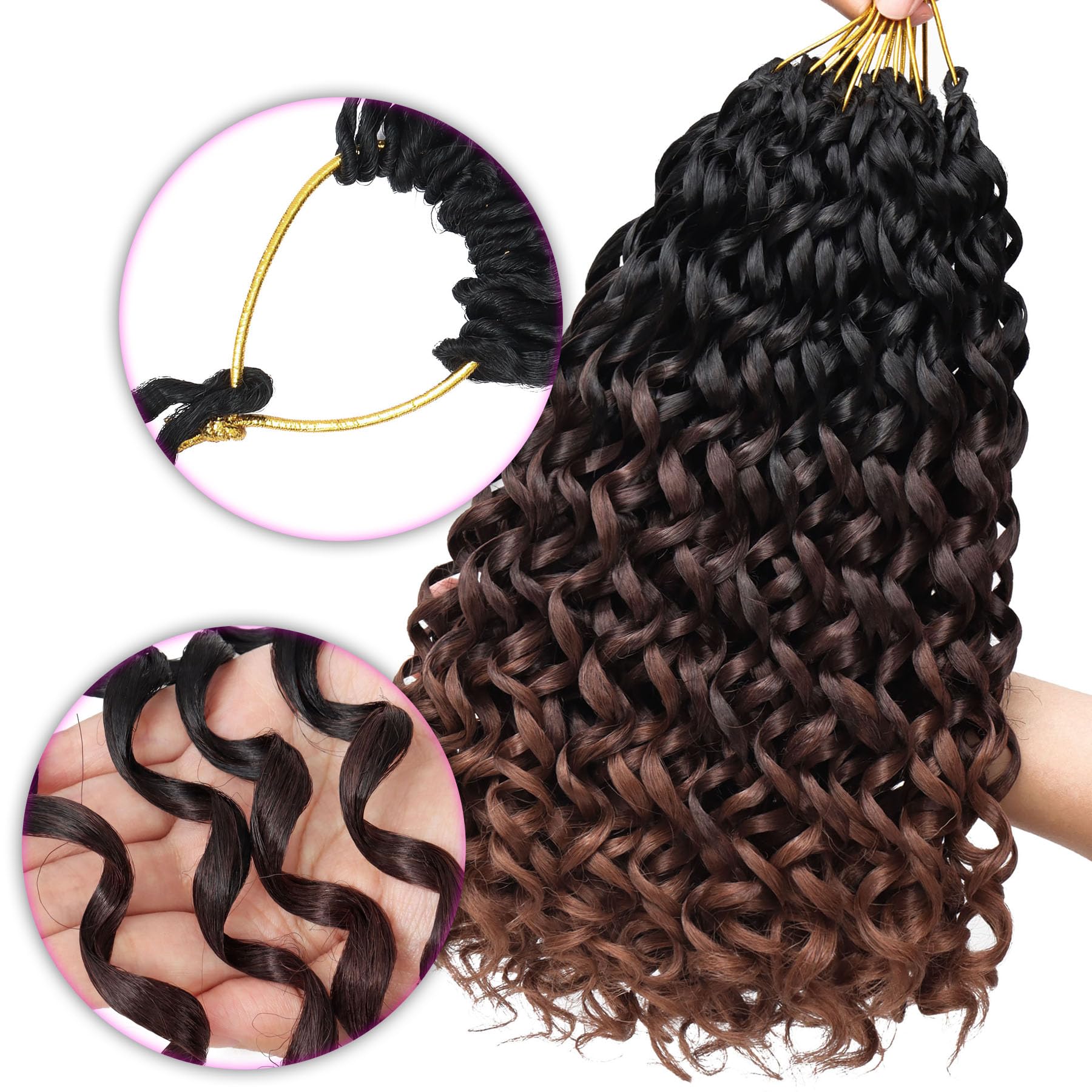 Snapklik com : 7 Packs GoGo Curl Crochet Hair 12 Inch Short Curly