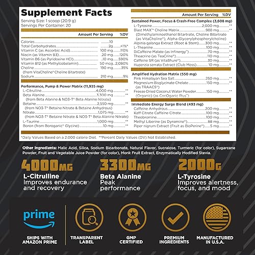 Miniatura 22 de Old School Labs | Blast X Advanced - Polvo de preentrenamiento, refuerzo de energía intensa para hombres y mujeres