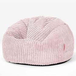 Lounge Pug Classic Cord Bean Bag Chair - Blush Pink - Adu…