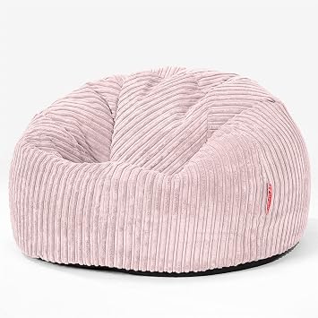 Lounge Pug - Corduroy Classic Bean Bag Chair - Pink