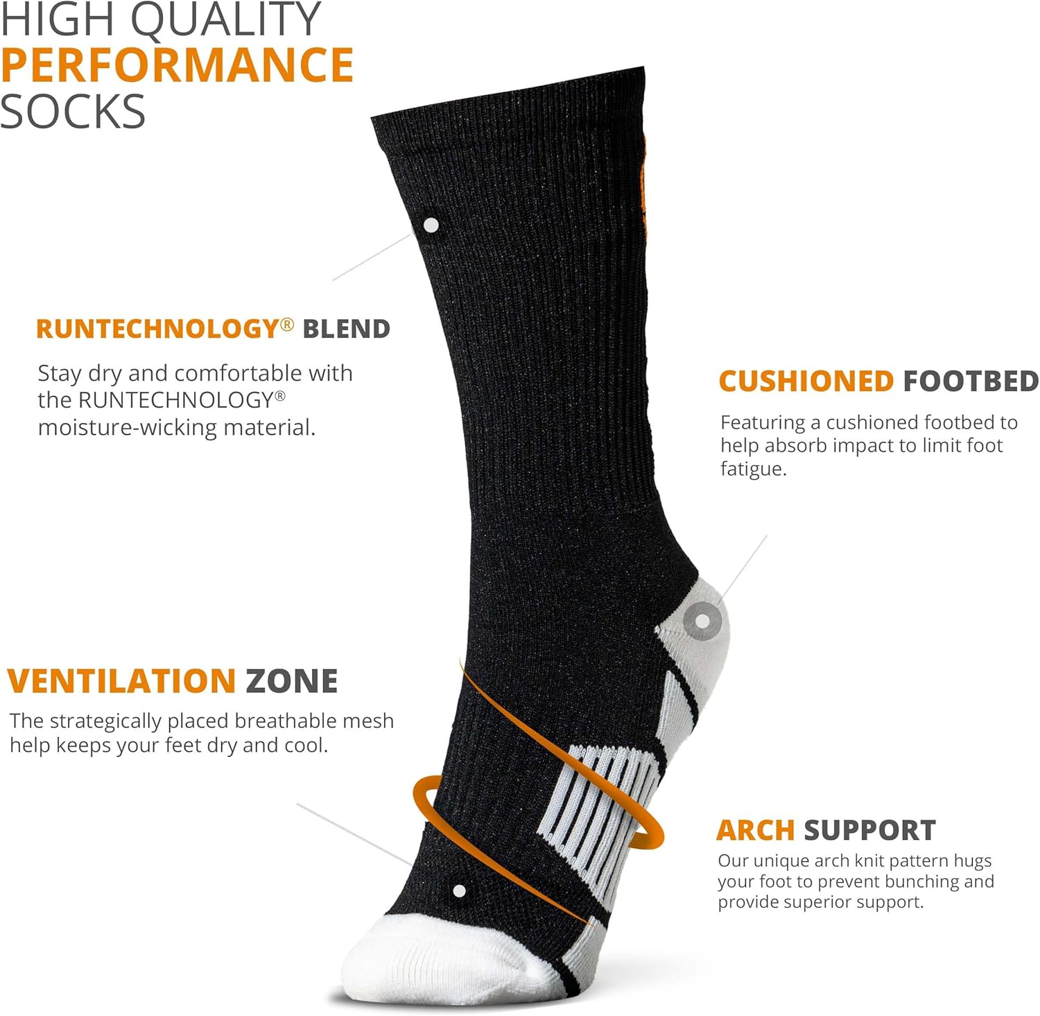 ChalkTalkSPORTS Elite Basketball Socks | Performance Mid Calf Socks with Ball | Youth & Adult | Men & Women | Multiple Colors - Image 4