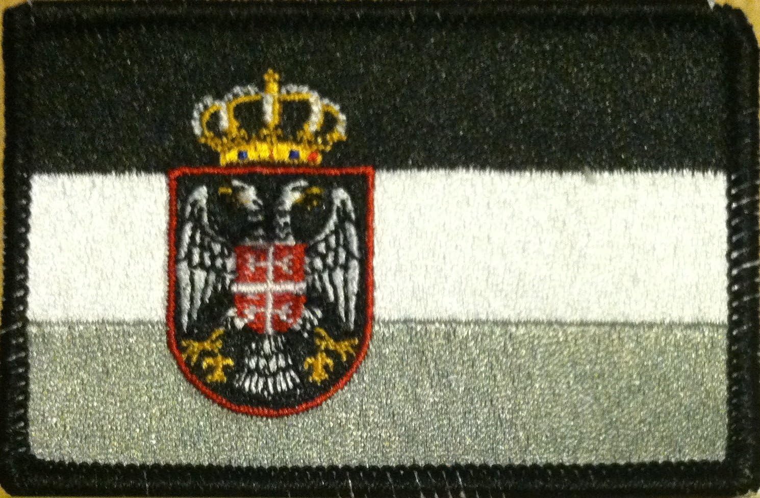 SERBIA Flag IronOn Patch Embroidered Tactical Morale