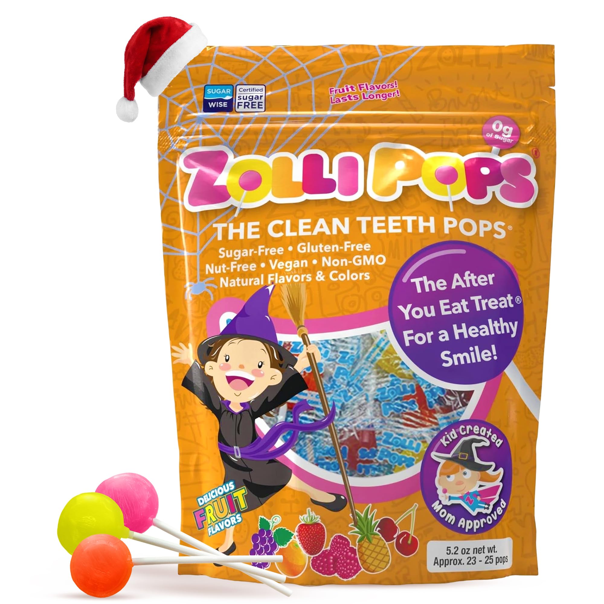 Zollipops - Halloween Variety Pack - Clean Teeth Lollipops, 5.2 Oz