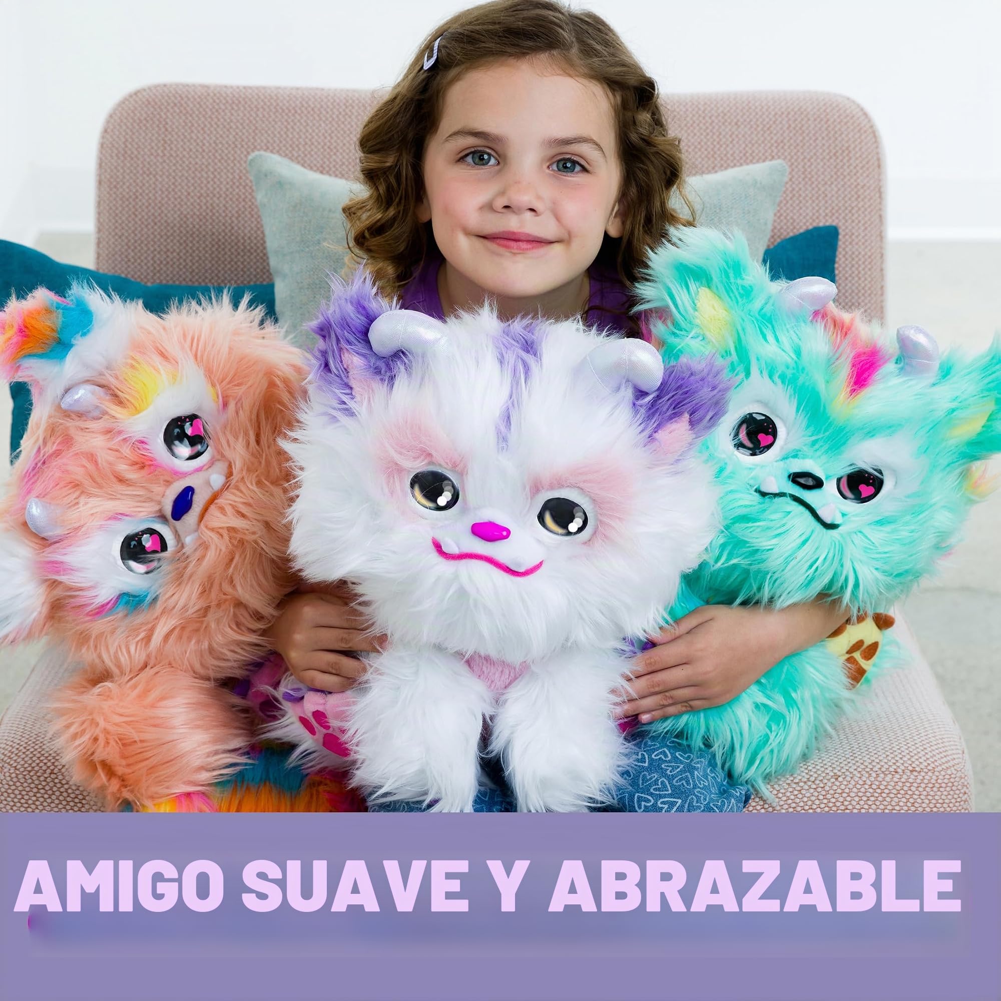 Furlings Mascota Interactiva Rowan | Adorable Peluche Interactivo con más de 80 Reacciones Realistas | Suaves Animales de Juguete Niños y Niñas 3+