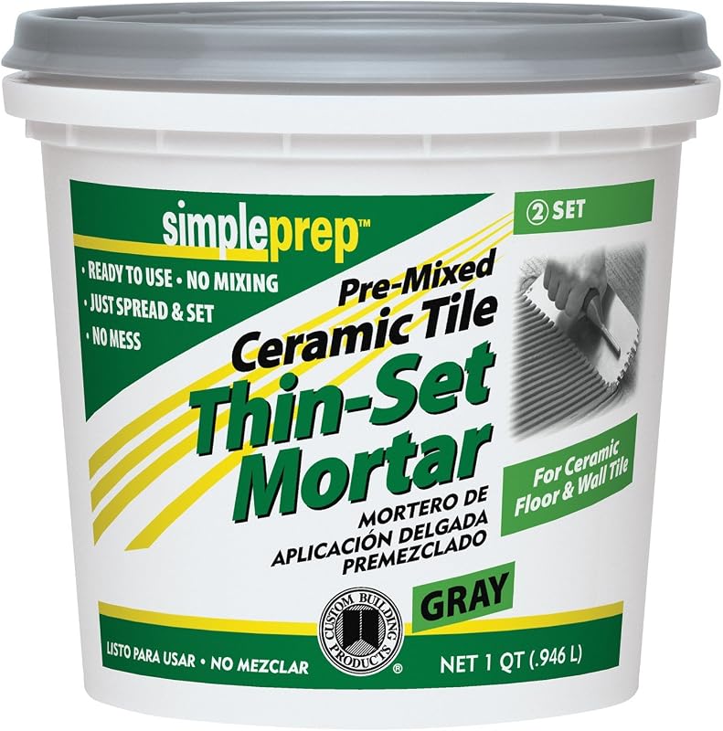 SimpleSet Gray Thin-Set Mortar 1 qt.