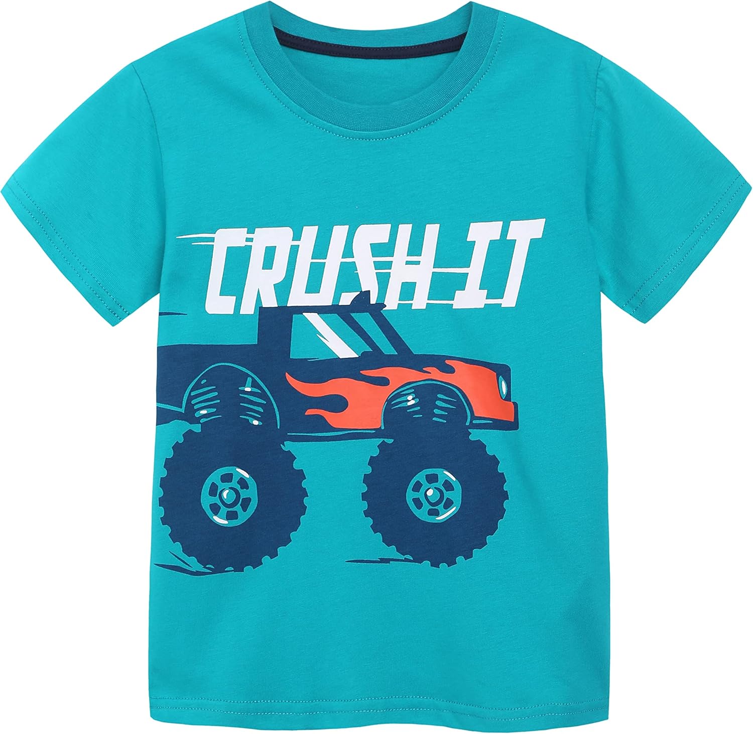 Toddler Boys' Short Sleeve Tees Cotton Casual Graphic Crewneck Summer Top Clothes T-Shirts - Image 2