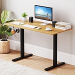 Tangkula Electric Standing Desk Frame, Height Adjustable Computer Desk Base with LED Display & 2 Memory Positions, Ergonomic Home Office Sit Stand Desk Legs for 40"-48" Tabletop