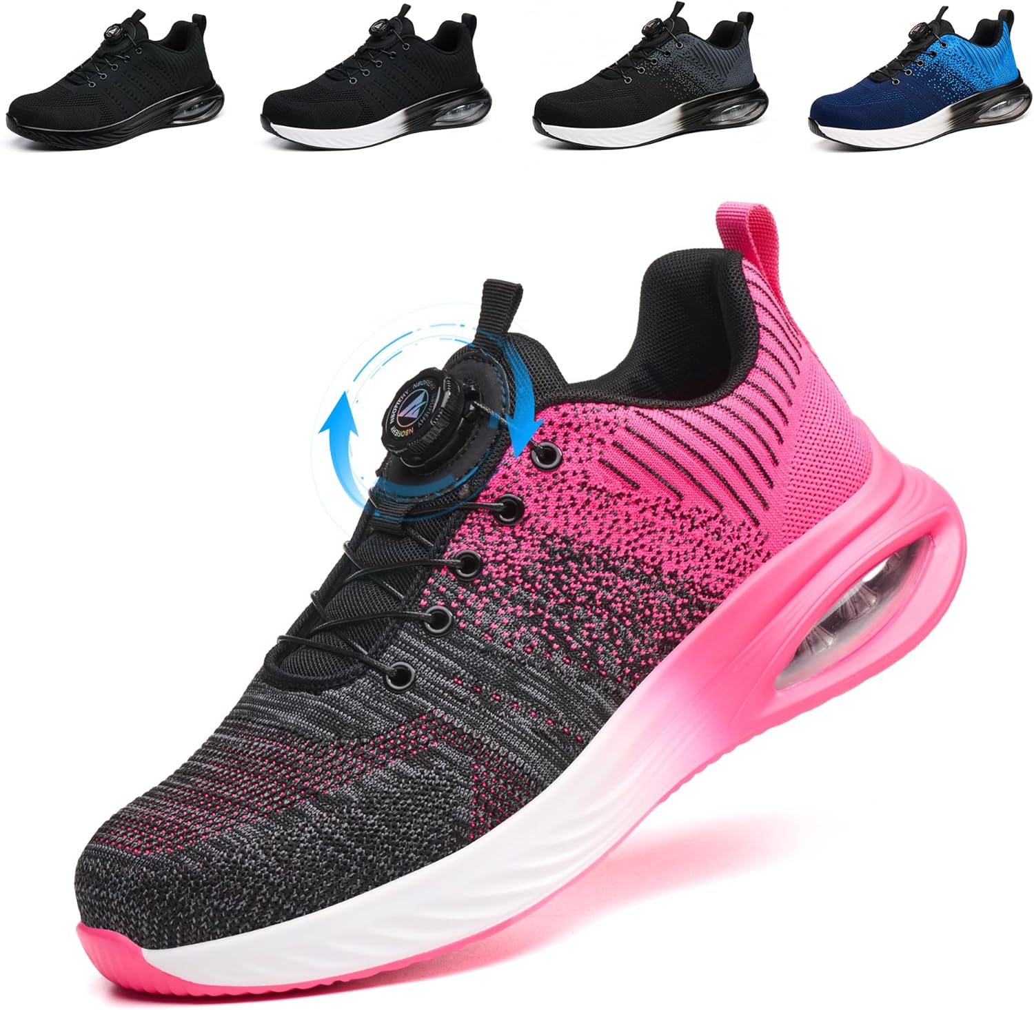 SROTER Veiligheidsschoenen Heren Dames Werkschoenen Met Stalen Neus Lichte Werkveiligheidsschoenen Ademende Sportieve Stalen Neusschoenen Unisex