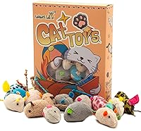 Vista 1 de Fashion's Talk Mouse Cat Toys Soft Plush Catnip Mice Assorted Style Variety Pack 32 Count