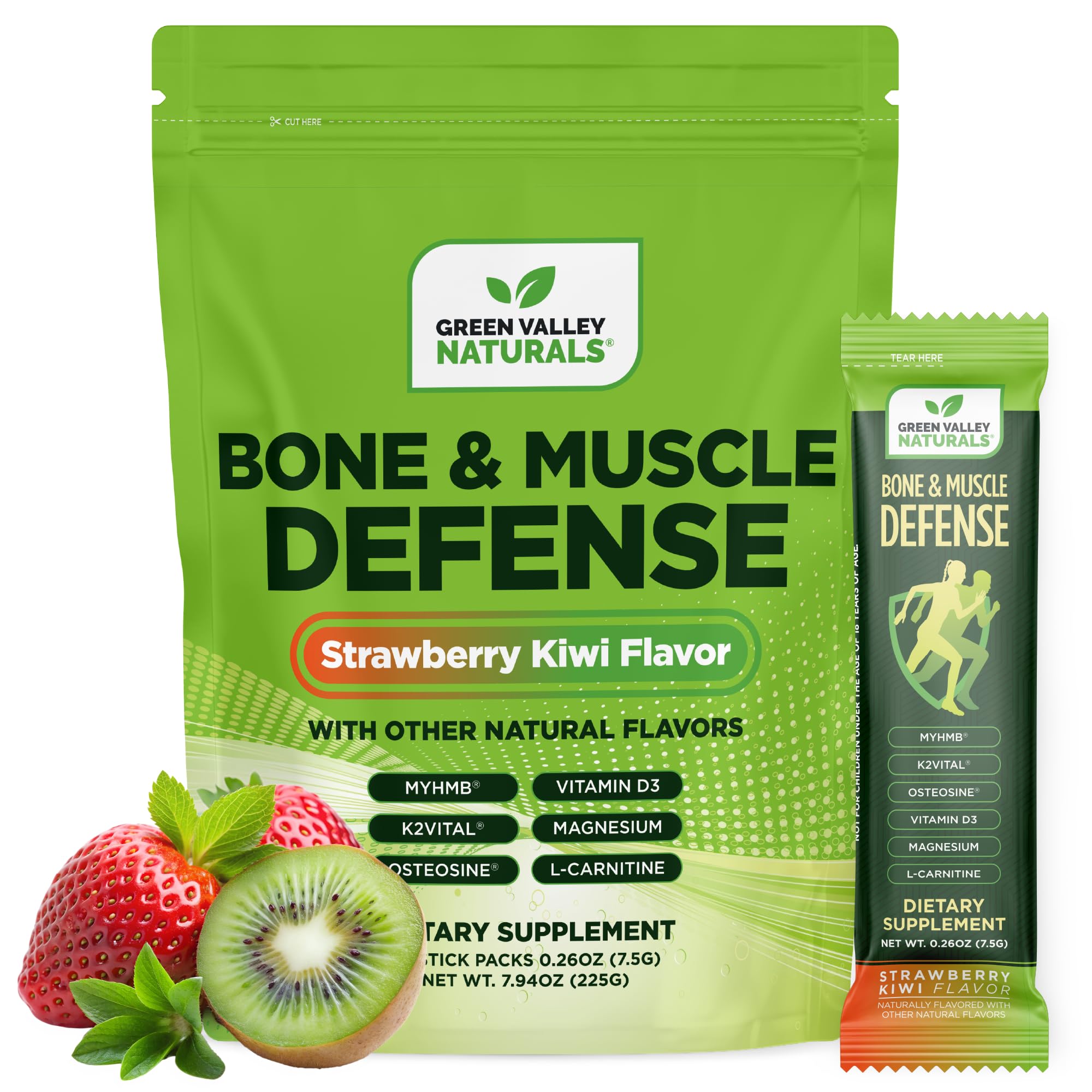 Green Valley Naturals Bone & Muscle Defense Supplement | 1,500 mg myHMB® (HMB) Calcium Blend, K2VITAL® Delta & OsteoSine™ | Bone Density, Muscle Strength & Mobility | Men & Women 50+ | 180 Capsules — Amazon image 9