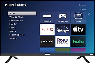PHILIPS Roku TV 32" HD 720p LED-LCD Smart TV (32PFL4674/F7), compatible con Alexa