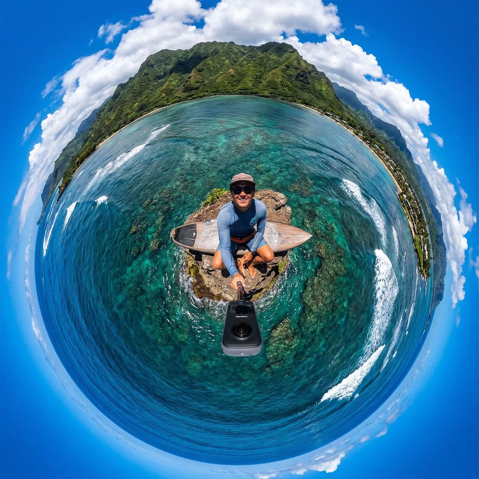 3m unsichtbarer Selbstie-Stab mit verlängerter Stange for Insta360 ONE X5 X4 X3 X2 Kamera