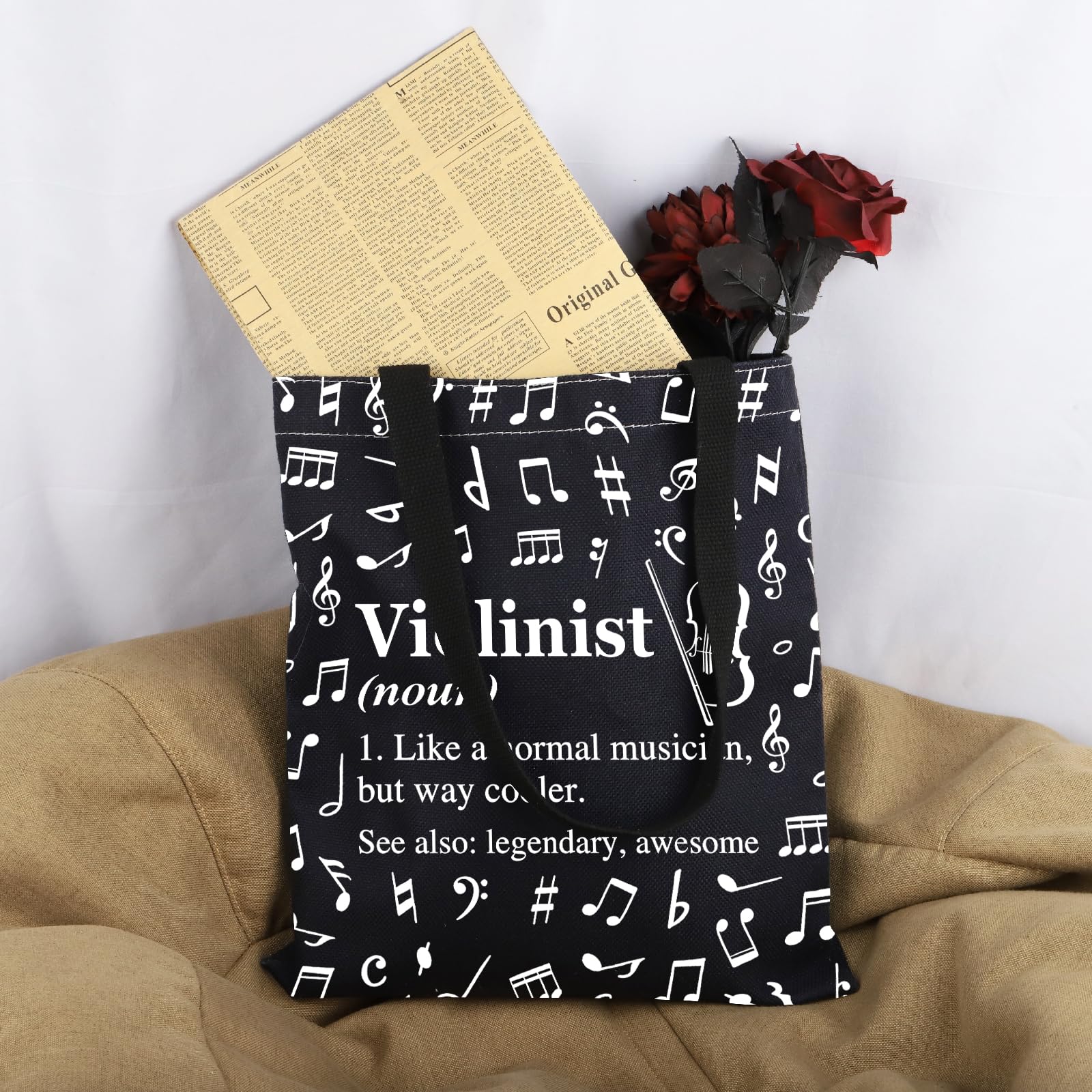 Violinista Tote Bag - Regalo di Apprezzamento per Amante del Violino e Suonatore